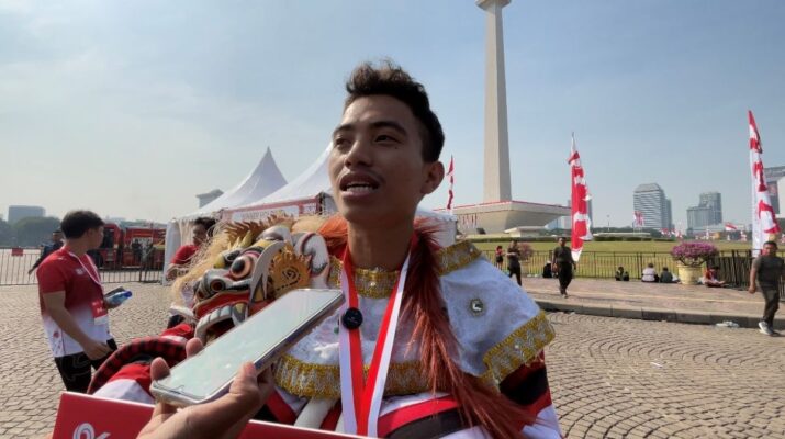 Dika Raih Best Costume Budaya di Merdeka Run 2026 dengan Kostum Leak Bali